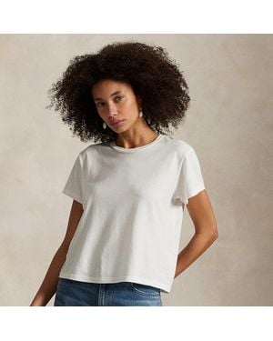 Polo Ralph Lauren Classic Shrunken Fit Jersey T-Shirt - White