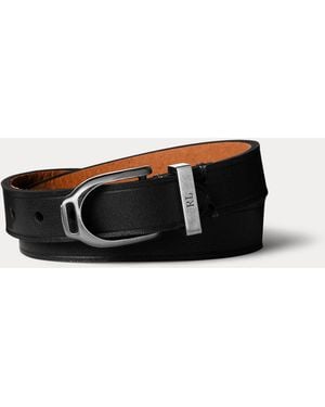 Ralph Lauren Welington Double-Wrap Skinny Bracelet - Black