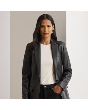 Ralph Lauren Lambskin Blazer - Black