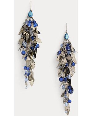 Ralph Lauren Pendientes Con Hoja De Cristal - Gris