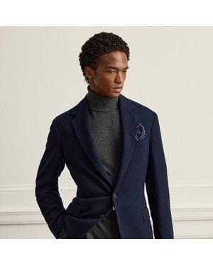 Ralph Lauren Hadley Hand-Tailored Textured Jacket - Blue