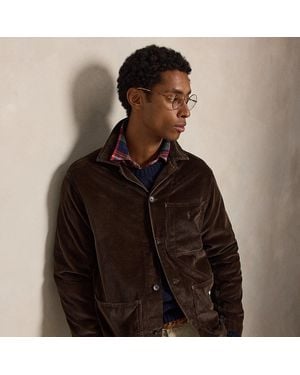 Polo Ralph Lauren Corduroy Utility Overshirt - Brown