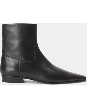 Polo Ralph Lauren Calfskin Ankle Boot - Black