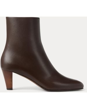 Ralph Lauren Stiefelette Bernice Aus Kalbsleder - Braun