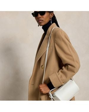 Polo Ralph Lauren Polo Play Leather Small Barrel Duffel - White