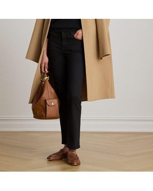 Ralph Lauren High-Rise Slim Straight Jean - Natural