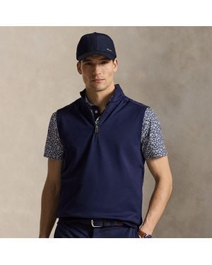 Ralph Lauren Stretch Jersey Quarter-Zip Gilet - Blue