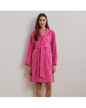 Ralph Lauren Accappatoio in spugna di cotone - Rosa