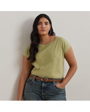 Ralph Lauren Ralph Lauren Embroidered Jersey Tee - Green