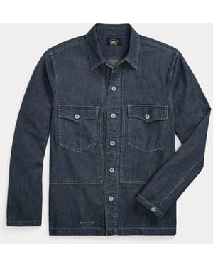 RRL Denim Overshirt - Blue