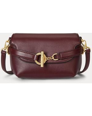 Ralph Lauren Kleine Umhängetasche Blaike Aus Leder - Lila