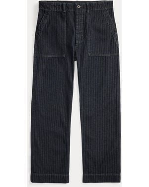 RRL Limited-Edition Herringbone Pant - Blue