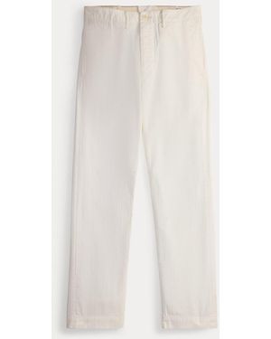 RRL Herringbone Twill Officer's Trouser - White