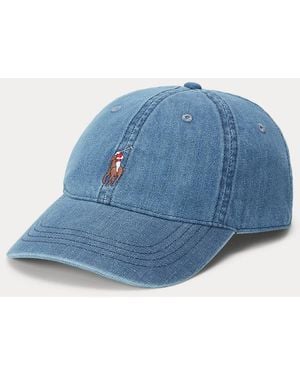 Polo Ralph Lauren Denim Ball Cap - Blue