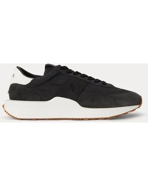 Polo Ralph Lauren Sneaker Train 89 Mit Wildlederbahnen - Schwarz