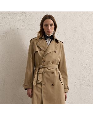 Ralph Lauren Ralph Lauren Niles Cotton Twill Trench Coat - Brown