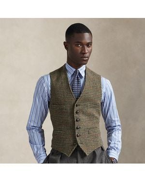 Polo Ralph Lauren Plaid Tweed Waistcoat - Green