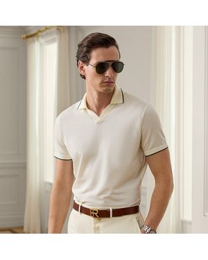 Ralph Lauren Polo De Piqué Custom Slim Fit - Neutro