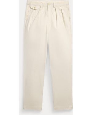 Polo Ralph Lauren Whitman Relaxed Fit Pleated Trouser - Natural