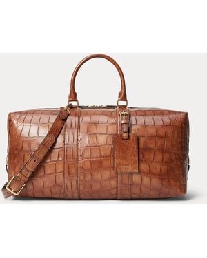 Ralph Lauren Welington Alligator Duffel - Brown
