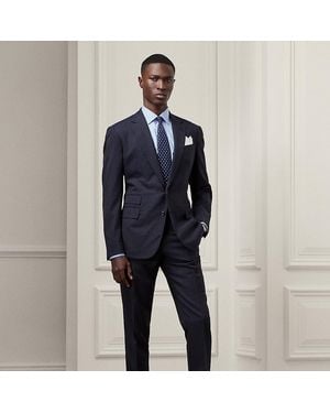Ralph Lauren Kent Hand-tailored Nailhead Suit - Blue