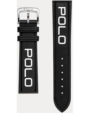 Polo Ralph Lauren Polo Rubber Watch Strap - Black