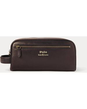 Polo Ralph Lauren Leather Travel Case - Brown