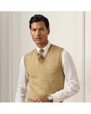 Ralph Lauren Pullunder mit Fischgratmuster - Natur