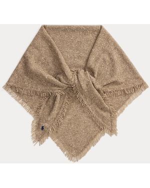 Polo Ralph Lauren Oversize Yak-Wool Wrap Scarf - Natural
