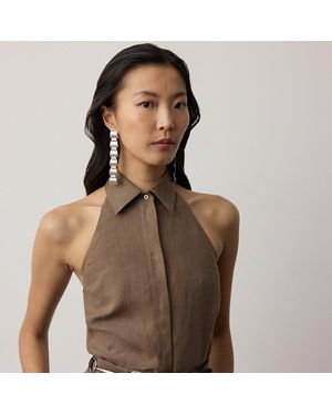 Ralph Lauren Eldred Linen Top - Brown