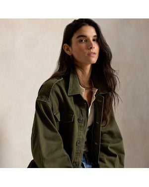 Polo Ralph Lauren Cropped Field Jacket - Green