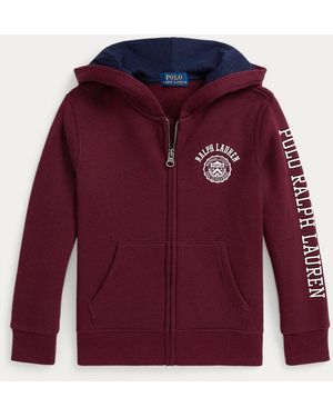 Polo Ralph Lauren Ralph Lauren Boy's Logo Fleece Full-Zip Hoodie - Purple