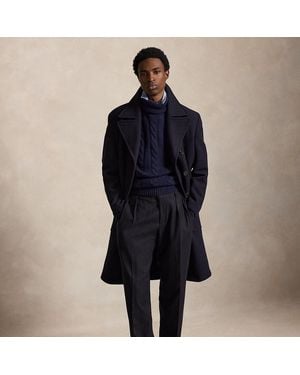 Polo Ralph Lauren Polo Soft Tailored Wool-Blend Topcoat - Blue