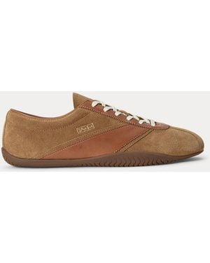 Polo Ralph Lauren Sneaker Rl Racer Aus Wildleder - Braun