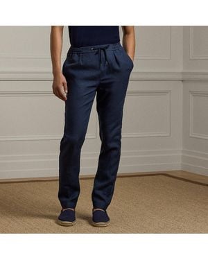 Ralph Lauren Ralph Lauren Linen Trouser - Blue