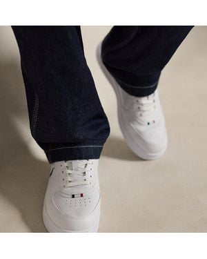 Ralph Lauren Masters Court Leather Trainer - White