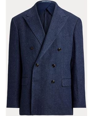Polo Ralph Lauren Polo Tailored Fit Tweed Colbert - Blauw