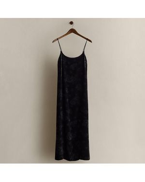 Ralph Lauren C. 1994 Paisley Dress - Blue