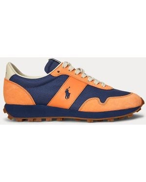 Ralph Lauren Sneaker PRL Trail 125 in camoscio e rete - Blu