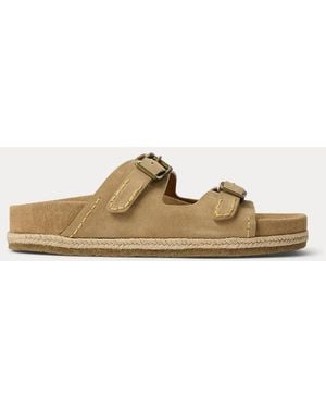 Polo Ralph Lauren Turbach Suede Sandal - Natural