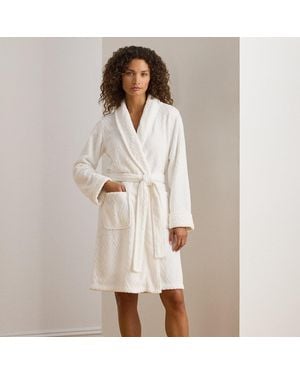 Ralph Lauren Vestaglia in ciniglia con cintura - Bianco