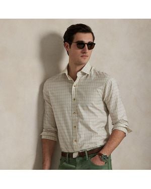 Ralph Lauren Classic Fit Tattersall Twill Shirt - Gray