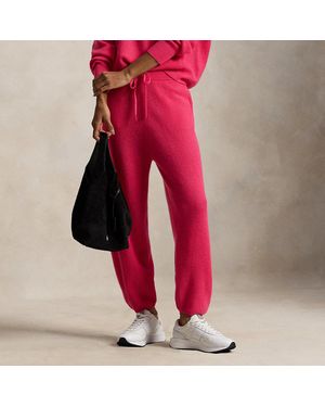 Ralph Lauren Pony Washable Cashmere Pant - Red