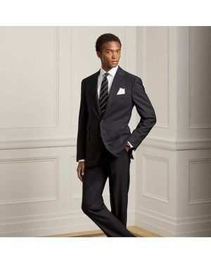 Ralph Lauren Gregory Hand-Tailored Wool Serge Suit - Black