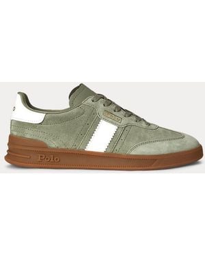 Ralph Lauren Sneaker Heritage Aera in camoscio - Verde