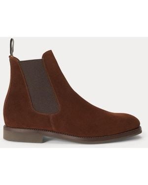 Ralph Lauren Troy Suede Chelsea Boot - Brown