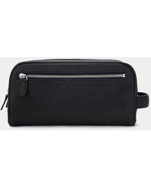 Polo Ralph Lauren Saffiano Leather Travel Case - Black