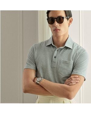 Ralph Lauren Ralph Lauren Cotton-Cashmere Piqué Polo Shirt - Gray
