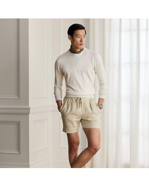 Ralph Lauren Silk-Linen Shorts - Natural