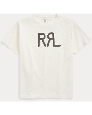 RRL T-Shirt Mit -Ranchlogo - Weiß